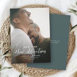 Modern nieuwjaar Verloving   Adventures Script Fun Save The Date