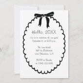 Modern Nieuwjaar Wavy Line grens en boog Feestdagenkaart (Voorkant)