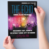 Modern Nieuwjaarsfeest Flyer (Hand)