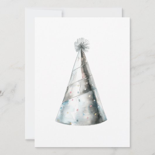 Modern Nieuwjaarsfeest Kaart (Achterkant)