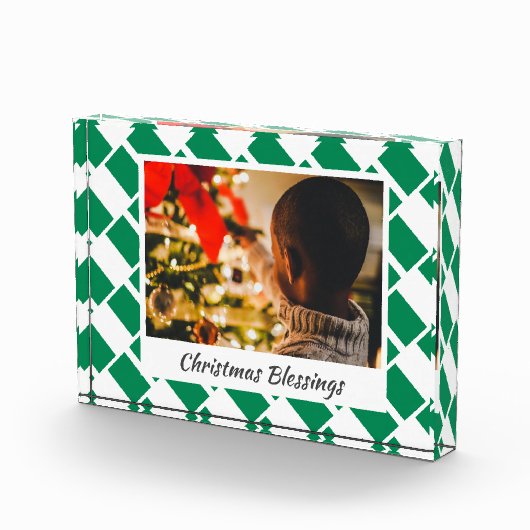 Modern NIGERIA FLAG Kerstmis Fotoblokken (Rechts)
