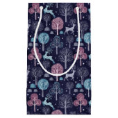 Modern Night Forest Deer Klein Cadeauzakje (Voorkant)