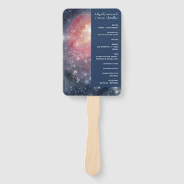 Modern Night Sky Galaxy Blue Paars Red Programme Handwaaier