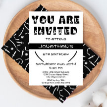 Modern Ninja Kind Warrior Silhouette Verjaardagsfe