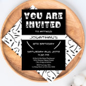 Modern Ninja Kind Warrior Silhouette Verjaardagsfe Kaart