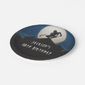 Modern Ninja Warrior Birthday Party Papieren Bordje (Gekanteld)