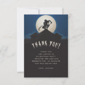 Modern Ninja Warrior Boy Birthday Party Bedankkaart (Voorkant)