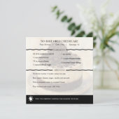 Modern No-Bake Oreo Cheesecake Recipe Card (Staand voorkant)