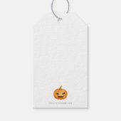 Modern No tricks behandelt alleen Halloween Cadeaulabel (Achterkant)