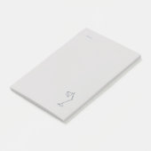 Modern Nocturnal Scholar Aesthetic/Night Lamp Post-it® Notes (Schuin)