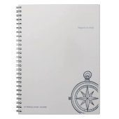 Modern Nocturnal Scholar Aesthetic Notitieboek (Voorkant)