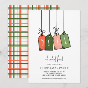 Modern Noel Prettige feestdagen Gift Labels Kerstm Kaart