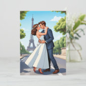 Modern, nog lang en gelukkig na de ontvangst van h kaart (Staand voorkant)