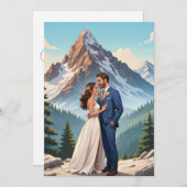 Modern, nog lang en gelukkig na de ontvangst van h kaart (Voorkant / Achterkant)