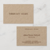 Modern Noodlijdend Tekstbedrijf Elegante Sjabloon Visitekaartje (Voorkant / Achterkant)