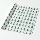 Modern Nordic Holiday Paper Cadeaupapier (Uitgerold)
