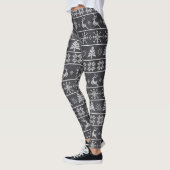 Modern Nordic Knit Ugly Sweater Chalkboard Gray Leggings (Links)