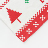 Modern Nordic Winter Feestdagen Pattern Fleece Deken (Hoek)