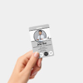 Modern Notaris Openbare ID-badge met QR Badge (Handheld)