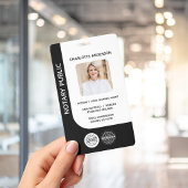 Modern Notaris Openbare Ondertekenende Agent Zwart Badge