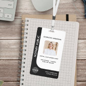 Modern Notaris Openbare Ondertekenende Agent Zwart Badge