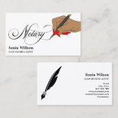 Modern notariserende Typografie Busin Visitekaartje (Voorkant / Achterkant)