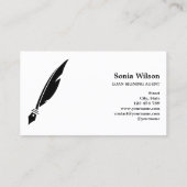 Modern notariserende Typografie Busin Visitekaartje (Achterkant)