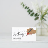 Modern notariserende Typografie Busin Visitekaartje (Staand voorkant)