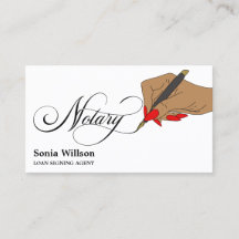 Modern notariserende Typografie Busin