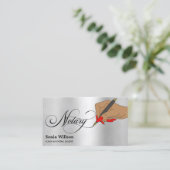 Modern notariserende Typografie Busin Visitekaartje (Staand voorkant)