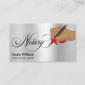 Modern notariserende Typografie Busin Visitekaartje (Voorkant)