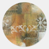 Modern Note II Ronde Sticker (Voorkant)