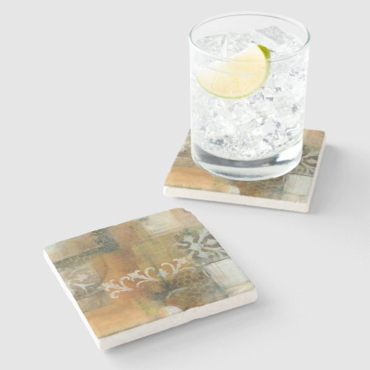 Modern Note II Stenen Onderzetter (Zijkant)