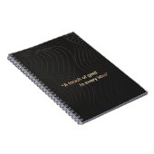 Modern notebook with a touch of gold glitter notitieboek (Rechterzijde)