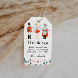 Modern Notenkraker Kerst Baby shower Favor Cadeaulabel