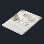 Modern Notepad Design Notitieblok<br><div class="desc">A practical and stylish notepad design perfect for writing notes, reminders, to-do lists, and daily planning. Featuring a clean and modern layout, this notepad is ideal for home, office, school, or personal use. A simple yet elegant stationery piece that helps keep your thoughts and tasks organized.</div>