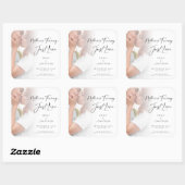 Modern Nothing Fancy Just Love Photo Save the Date Vierkante Sticker (Vel)