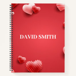 Modern Notitieboek met harten
