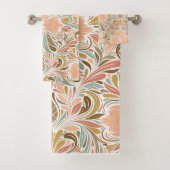 Modern Nouveau Boho Pattern Bad Handdoek (Insitu)