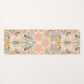 Modern Nouveau Boho Pattern Yogamat (Achterkant (horizontaal))