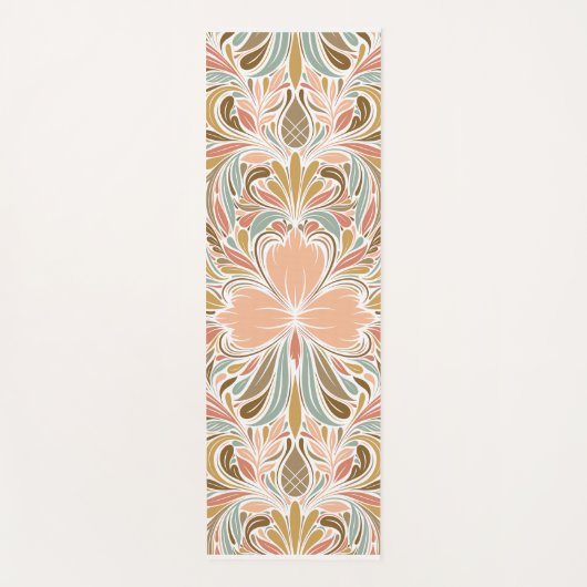 Modern Nouveau Boho Pattern Yogamat (Voorkant)