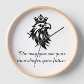 "Modern Number Line Wall Clock Home and Office (Voorkant)