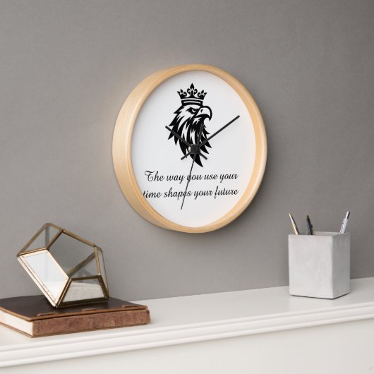 "Modern Number Line Wall Clock Home and Office (Kantoor)