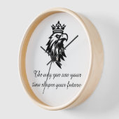 "Modern Number Line Wall Clock Home and Office (Hoek)