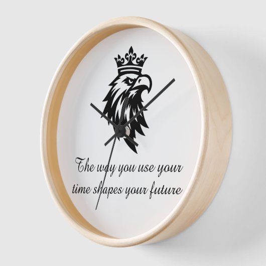 "Modern Number Line Wall Clock Home and Office (Hoek)