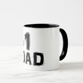 Modern nummer 1 Mok voor het script van vader (Voorkant rechts)