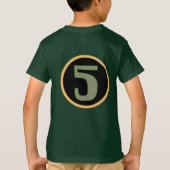 Modern nummer 5 T-shirt (Achterkant)