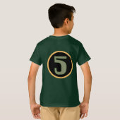 Modern nummer 5 T-shirt (Achterkant volledig)