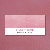 Modern Nurse Elegant Waterverf Wash Blush Roze Naamplaatje