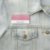 Modern Nurse Elegant Waterverf Wash Blush Roze Naamplaatje (In situ)